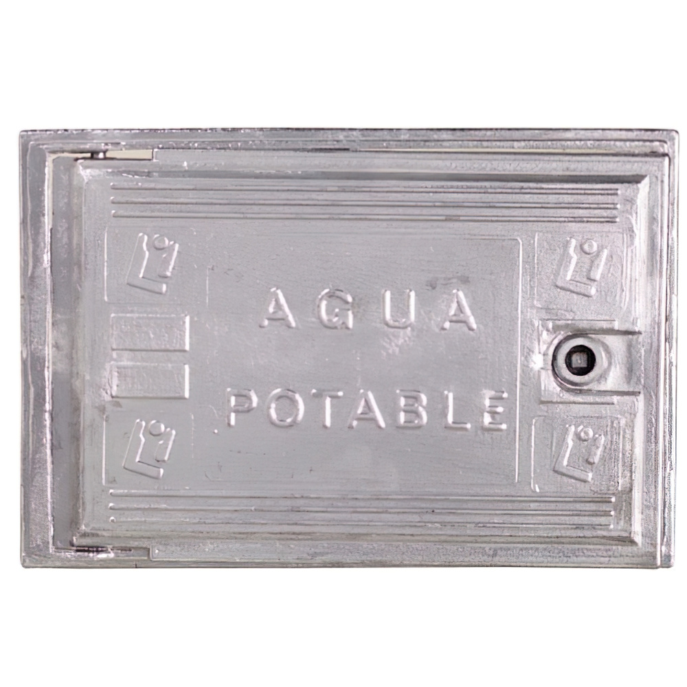 ▷🥇 distribuidor puerta contador agua aluminio 300x400