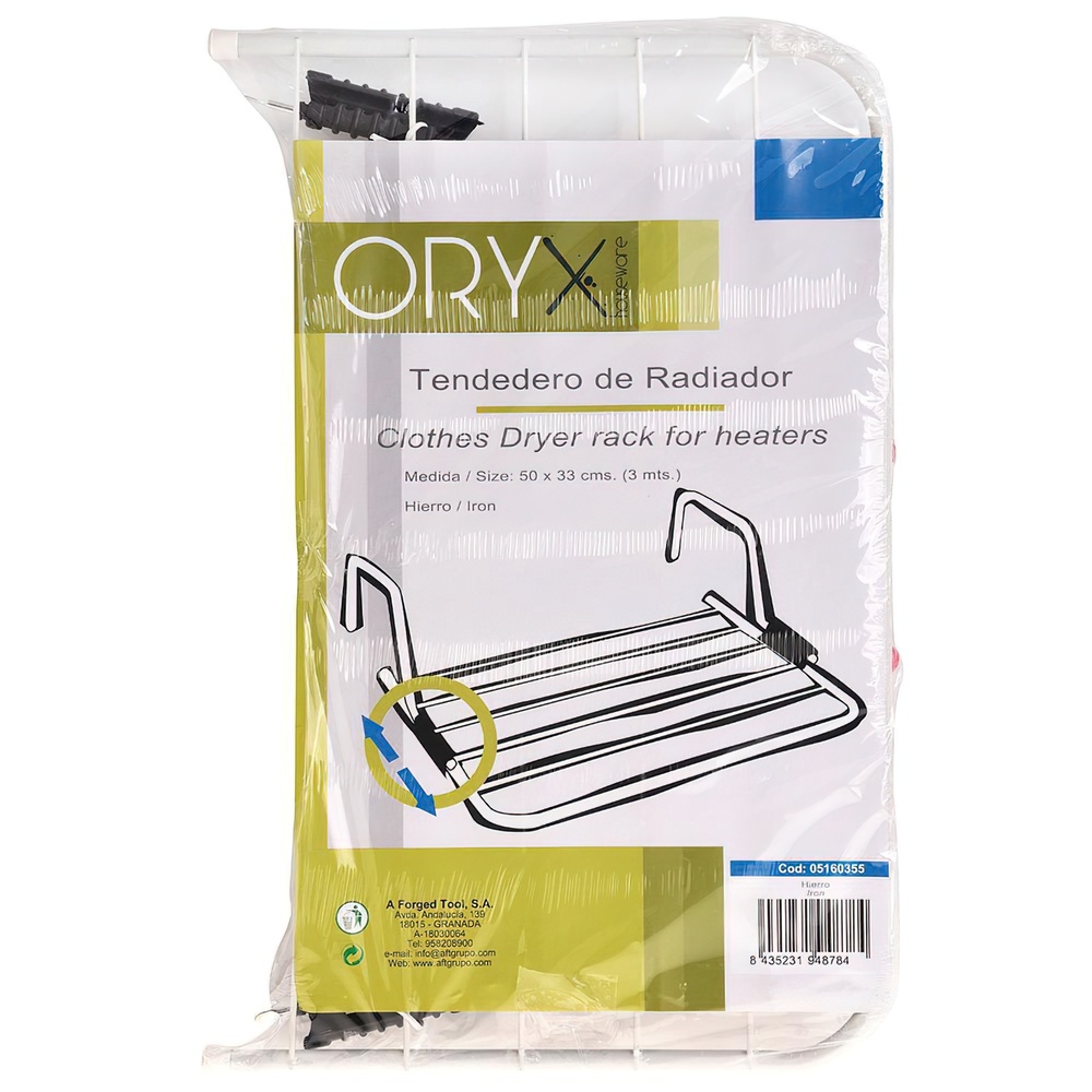 ▷🥇 distribuidor tendedero oryx radiador acero blanco 50x32cm