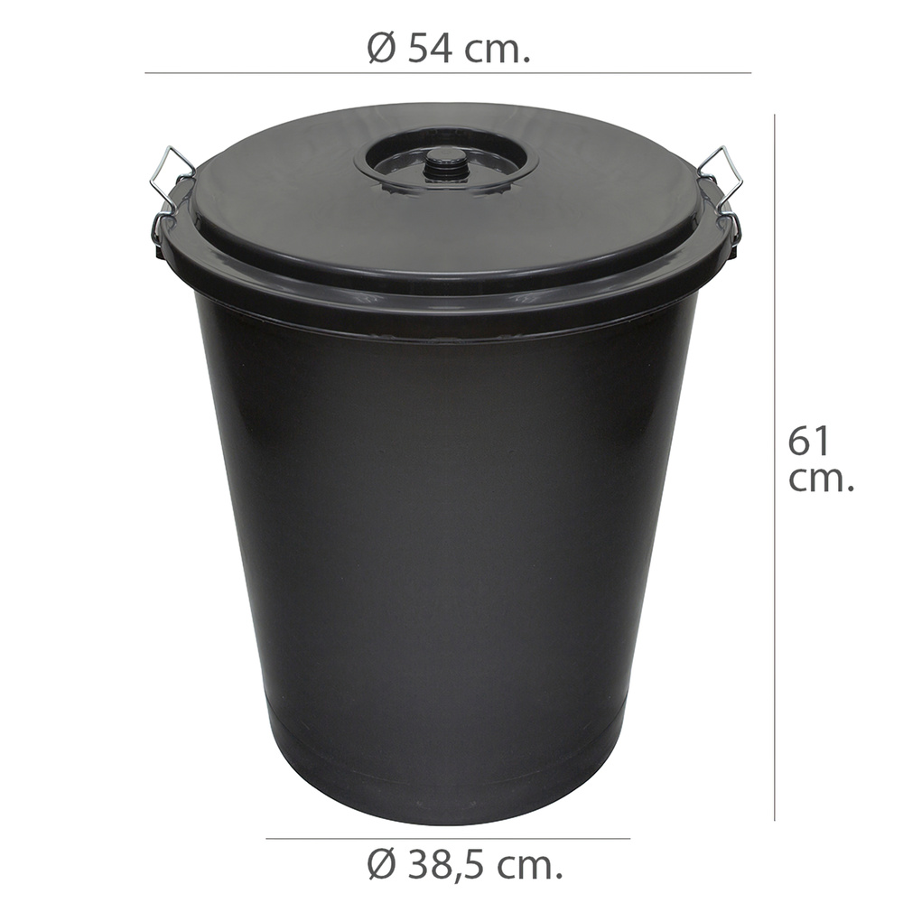 ▷🥇 distribuidor cubo basura plastico comunidad con tapa 50 litros